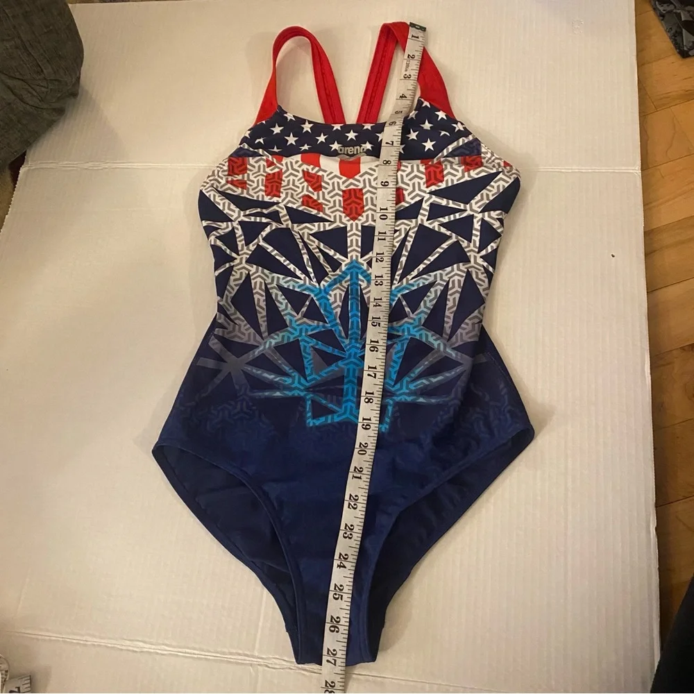 ARENA I Swimsuit One Piece Bishamon USA Swim Pro Back Maxlife Size 32 Womens